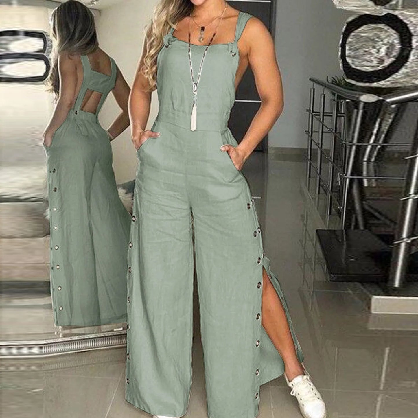 Summer Fashion Essentials: Women's Cotton Linen Playsuits