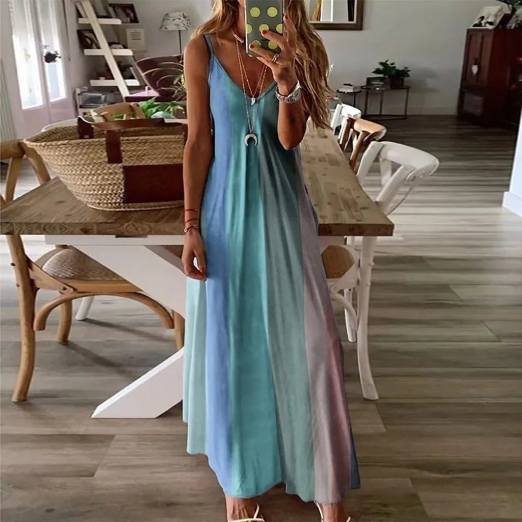 Best Plus Size Gradient Print Maxi Dress for Summer 2025