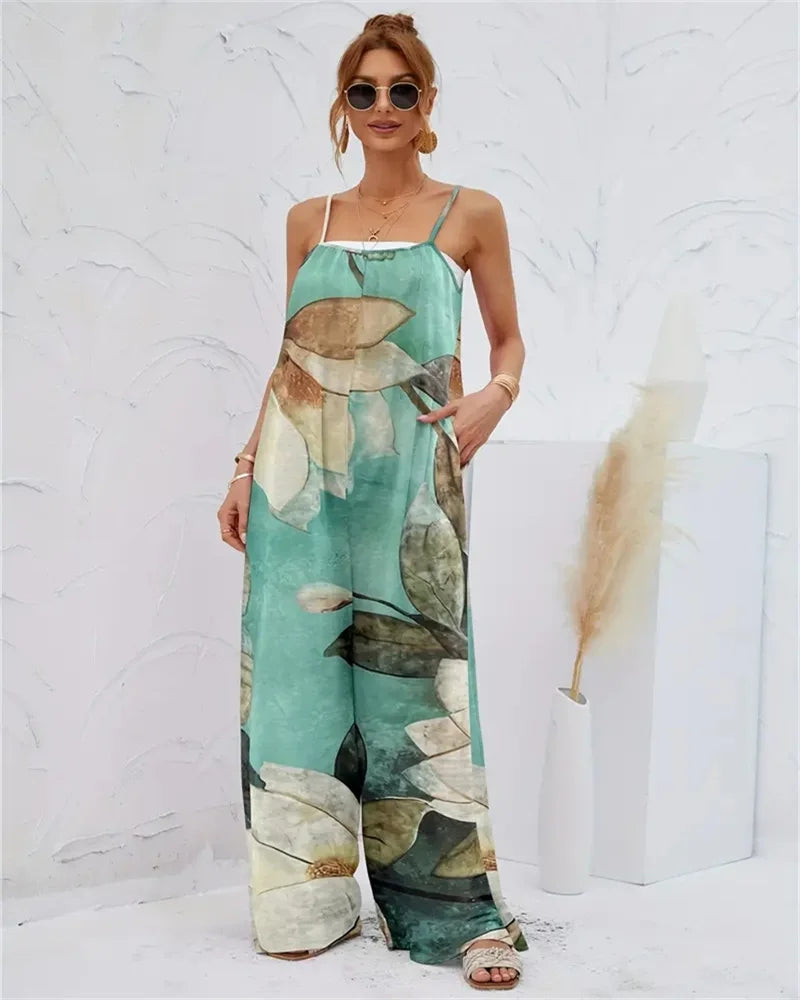 Ladies Digital Print Jumpsuits - Spring and Summer Must-Haves