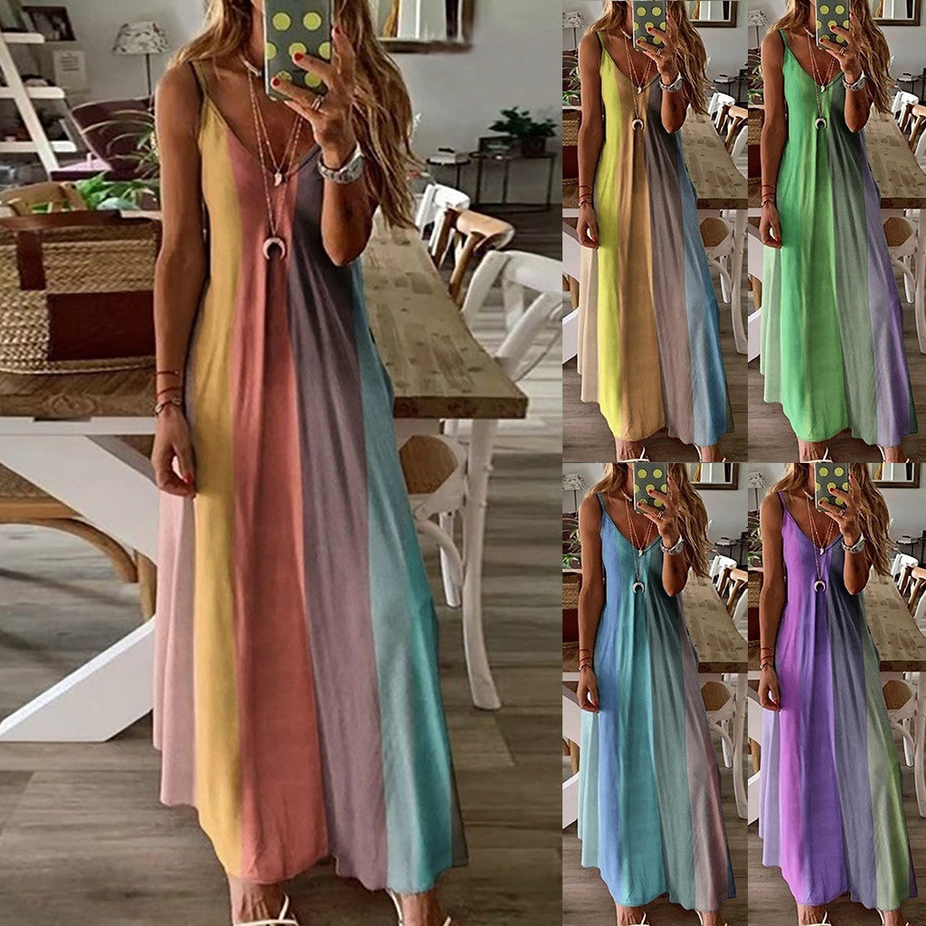 Best Plus Size Gradient Print Maxi Dress for Summer 2025