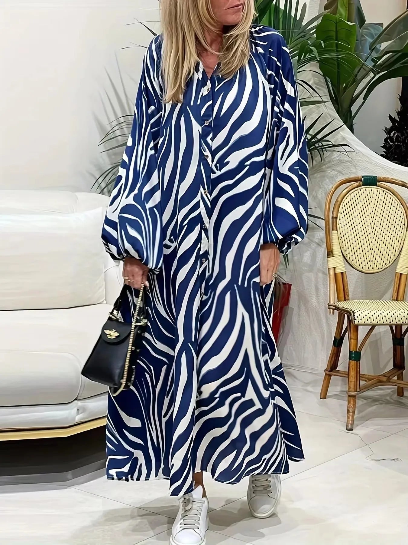 Plus Size Lantern Sleeve Dress: Comfort and Elegance Combined