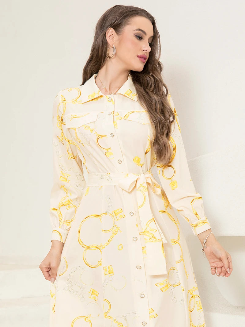 The Ultimate Wardrobe Staple: Belted Collared Dress with Pocket