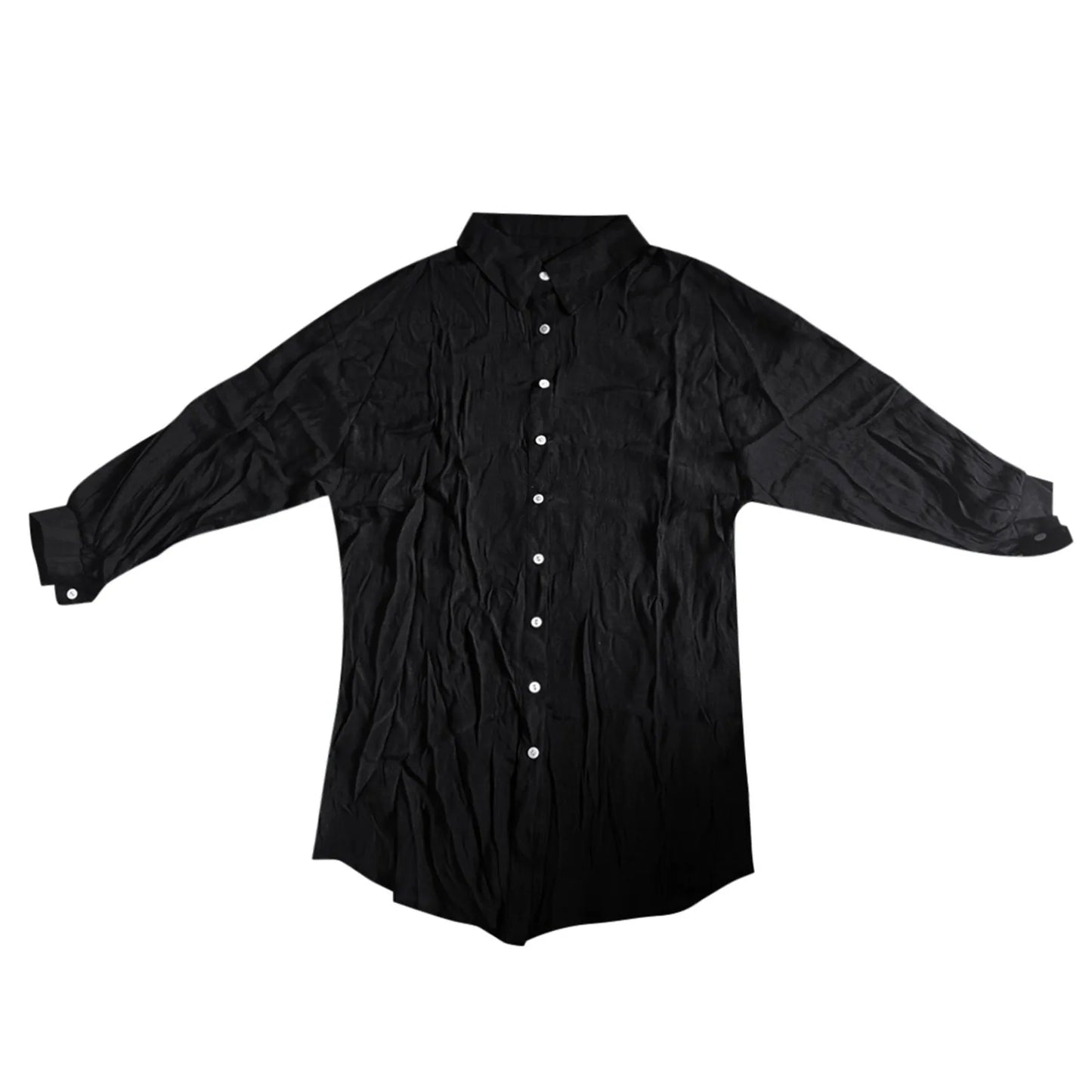 Loose Linen Shirts for Women Solid Color Cotton Linen Bohomian Style Long Sleeve Loose Casual Blouse Lapel Neck Large Size Shirt