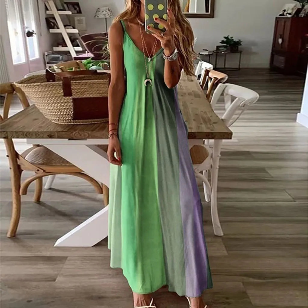 Best Plus Size Gradient Print Maxi Dress for Summer 2025