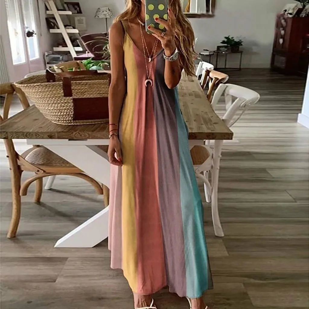Best Plus Size Gradient Print Maxi Dress for Summer 2025