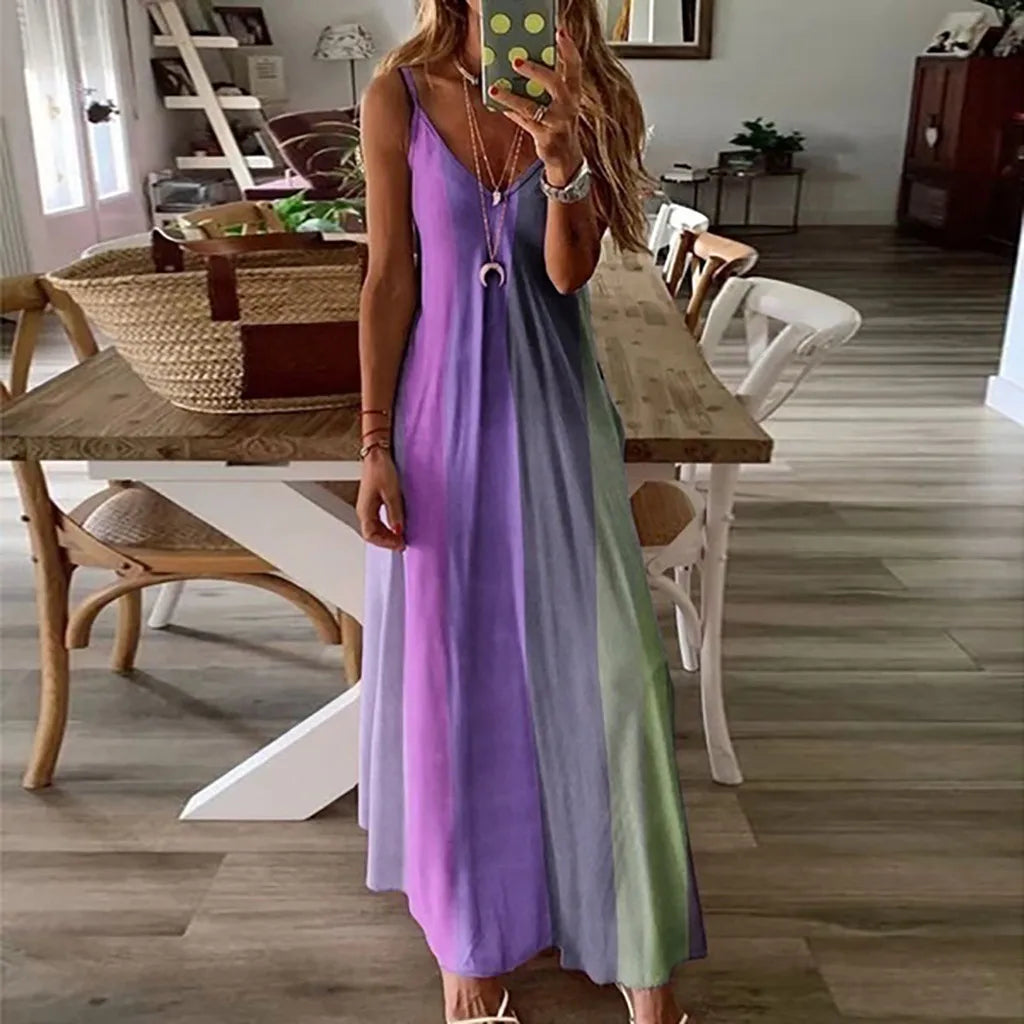 Best Plus Size Gradient Print Maxi Dress for Summer 2025
