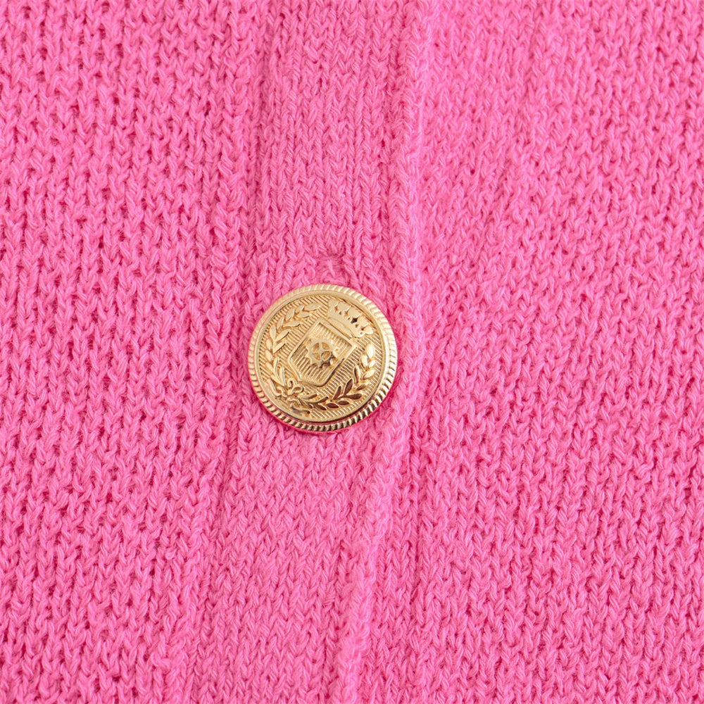2025 Women's Knitted Coat: Bold Contrasting Colors for Spring and Autumn