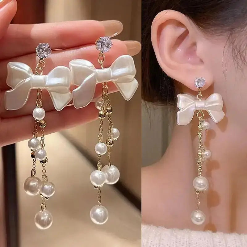 Purple Butterfly Long Tassel Earrings: Stylish Korean-Inspired Jewelry for Women