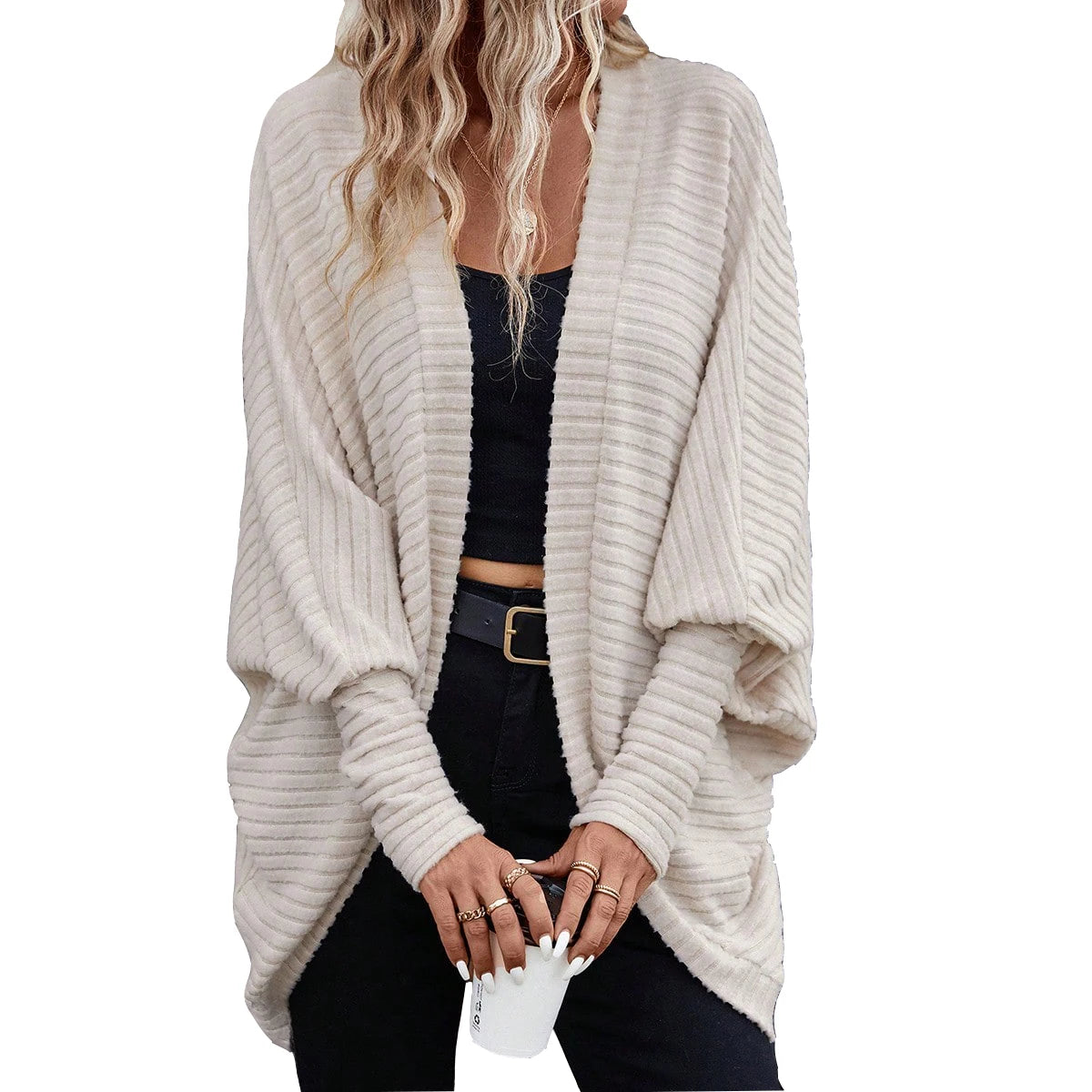 Women's Long Sleeve Batwing Cardigans: Stylish Sweater Options for Every Wardrobe