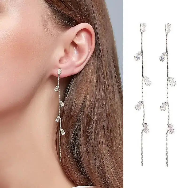 Purple Butterfly Long Tassel Earrings: Stylish Korean-Inspired Jewelry for Women