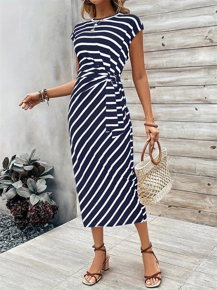 Elegant Striped Dress for Women - Perfect for Summer