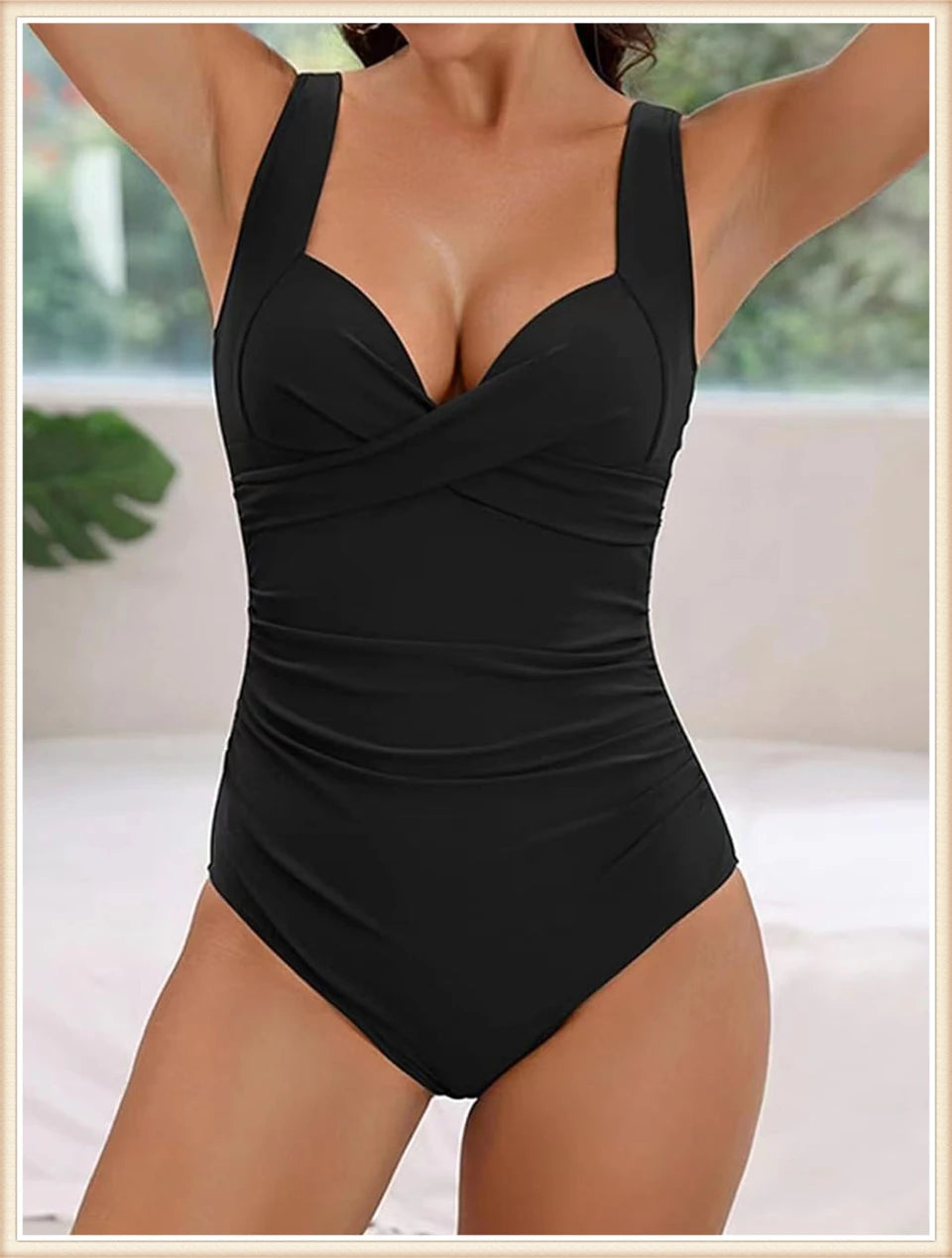 Stylish Solid One-Piece Swimwear for Every Beach Day