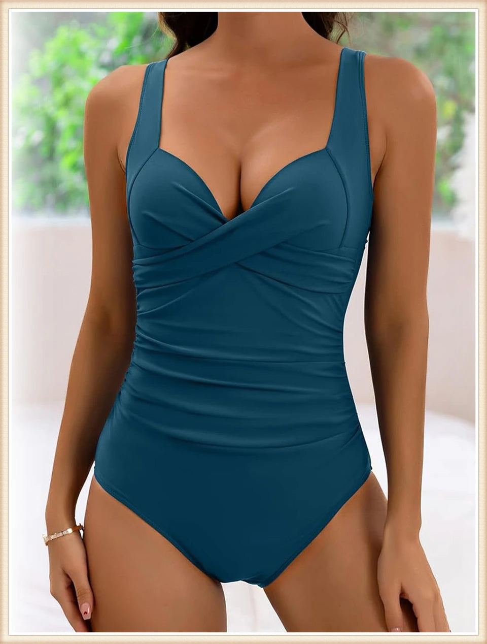 Stylish Solid One-Piece Swimwear for Every Beach Day