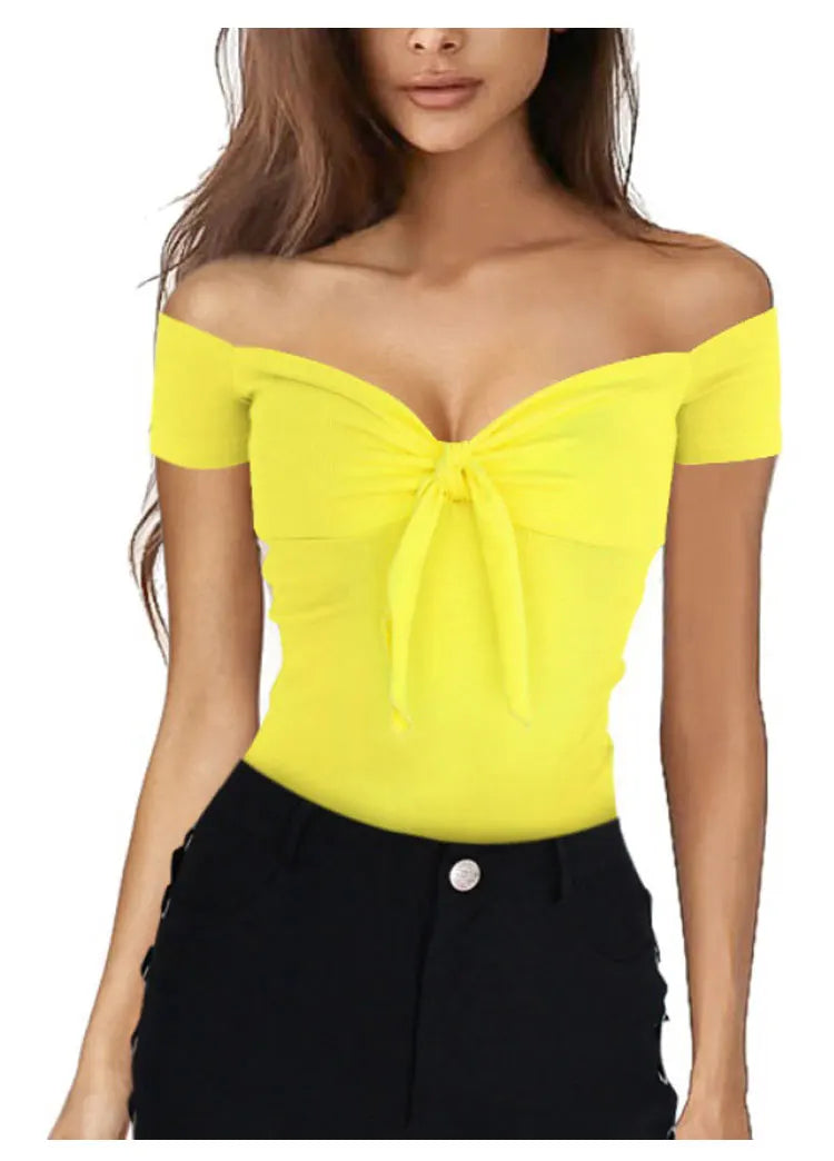 Summer V-Neck Off Shoulder Tops for Women: Stylish and Affordable Picks