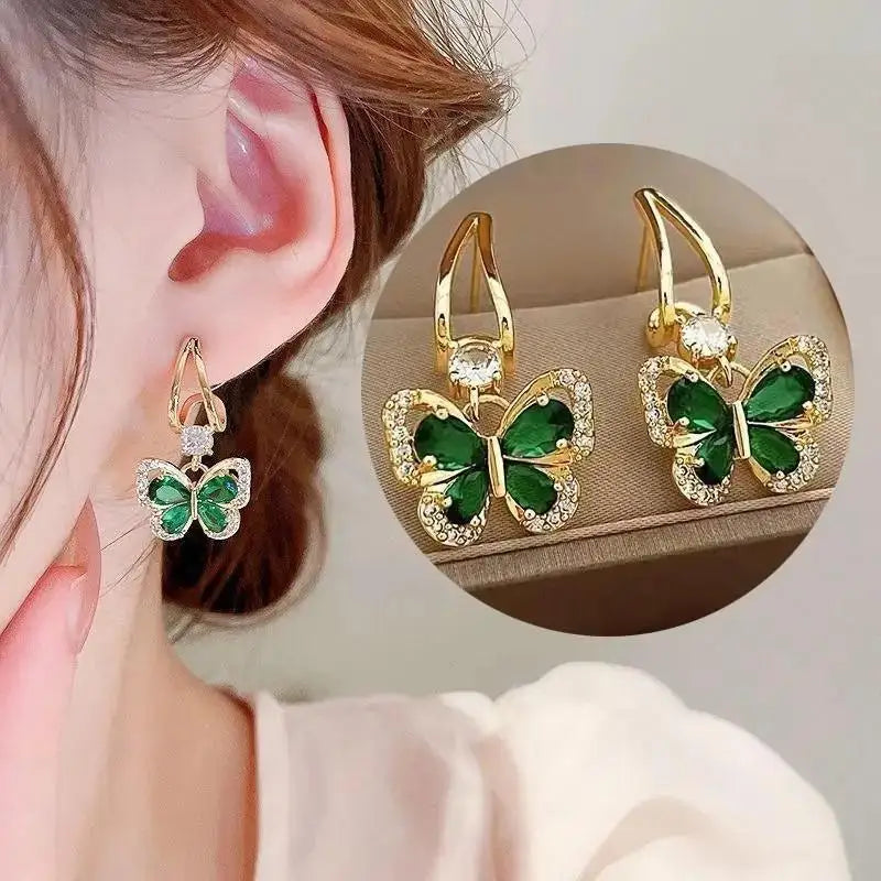 Purple Butterfly Long Tassel Earrings: Stylish Korean-Inspired Jewelry for Women