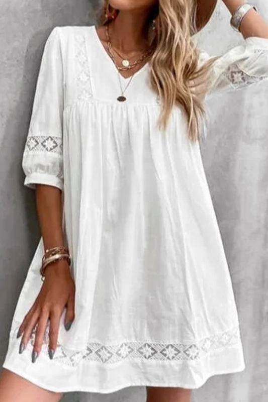 Boho beach vibes just got cozier!

This white midi dress is a summer essential—loose, breezy, and perfect for sunny days. Throw it on over your swimsuit or dress it up for a brunch date.

Soft fabric + relaxed fit = effortless style. Who’s ready to soak up the sun? 

[Shop now at GlamorTrends!]
